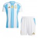 Maillot de foot Argentine Domicile vêtements enfant Copa America 2024 Manches Courtes (+ pantalon court)